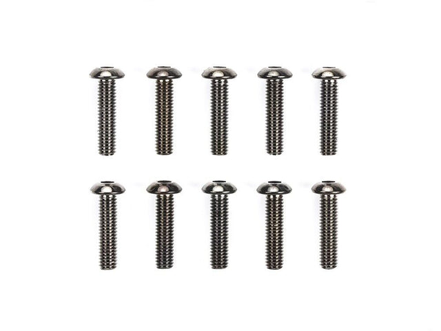 Tamiya 51630 3x12mm Steel Hex Head Screws (10 Pcs.), (TRF/TC01/XV-02 Pro), NIP