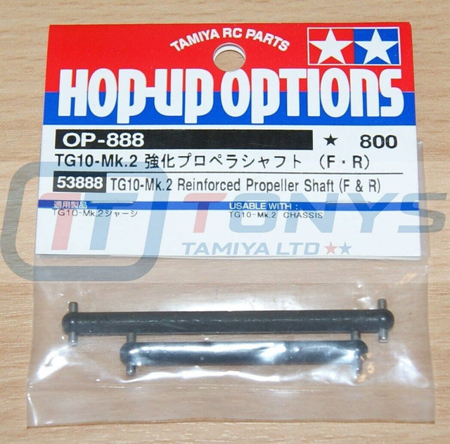 Tamiya 53888 TG10-Mk.2 Reinforced Propeller Shaft (F & R), (TG10MK2), NIP