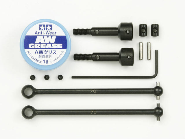 Tamiya 53791 DF-02 Assembly Universal Shaft, (DF01/DF02/DF03/TT02B/*DT03/*DT04)