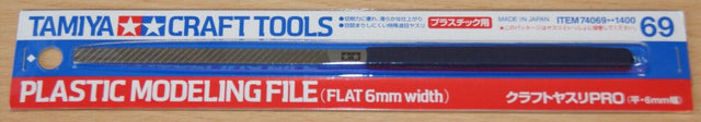 Tamiya 74069 Craft Tools, Plastic Modeling File (Flat 6mm Width), NIP