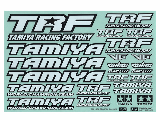 Tamiya 42164 TRF Sticker C, (TRF415/TRF416/TRF417/TRF418/TRF419/TRF420), NIP