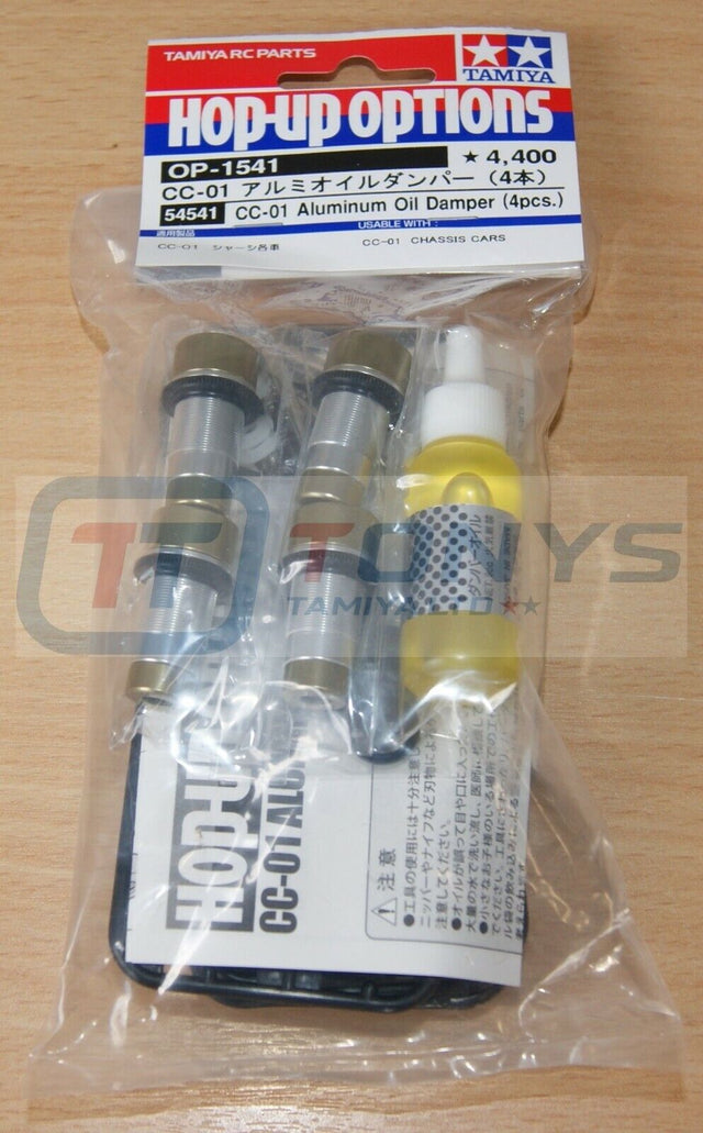 Tamiya 54541 CC-01 Aluminum Oil Damper (4 Pcs.), (CC01/Jeep/Mu/XC/Pajero), NIP