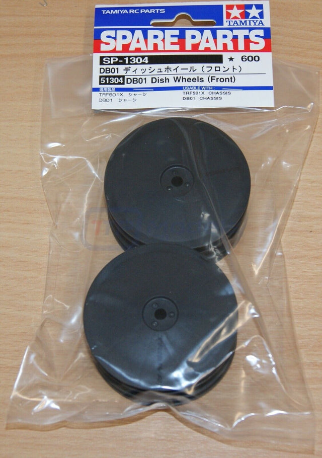 Tamiya 51304 DB01 Dish Wheels (Front), (DB-01/DB01R/TRF501x/TRF511/TRF502x), NIP