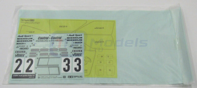 Tamiya 58667 Audi Quattro Rally A2/TT02, 9495966/19495966 Decals/Stickers, NEW