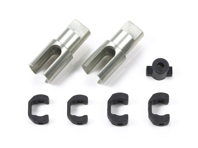 Tamiya 51647 TRF420 Aluminium Front Direct Cups (2 Pcs.), TRF420x/TRF421/TA07MSX