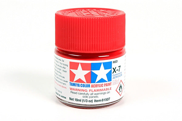 Tamiya Acrylic Mini X & XF Paint Jars (Round, 10ml, .33fl oz), NEW