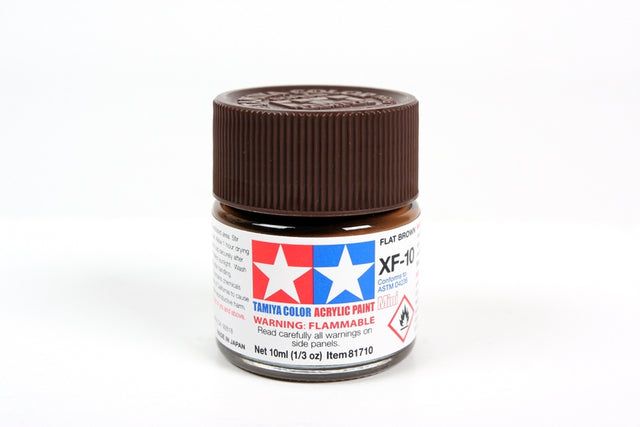 Tamiya Acrylic Mini X & XF Paint Jars (Round, 10ml, .33fl oz), NEW