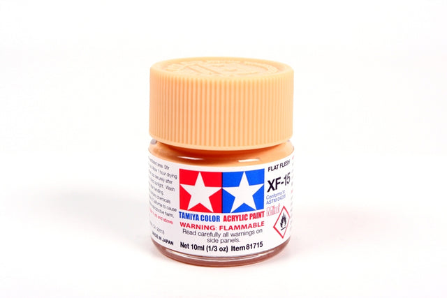 Tamiya Acrylic Mini X & XF Paint Jars (Round, 10ml, .33fl oz), NEW