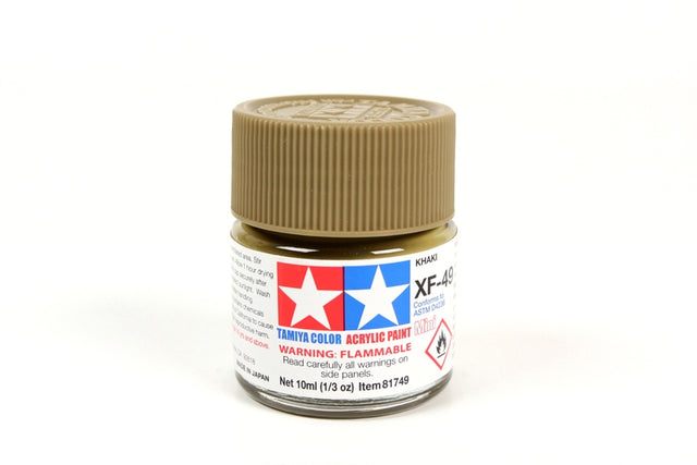Tamiya Acrylic Mini X & XF Paint Jars (Round, 10ml, .33fl oz), NEW