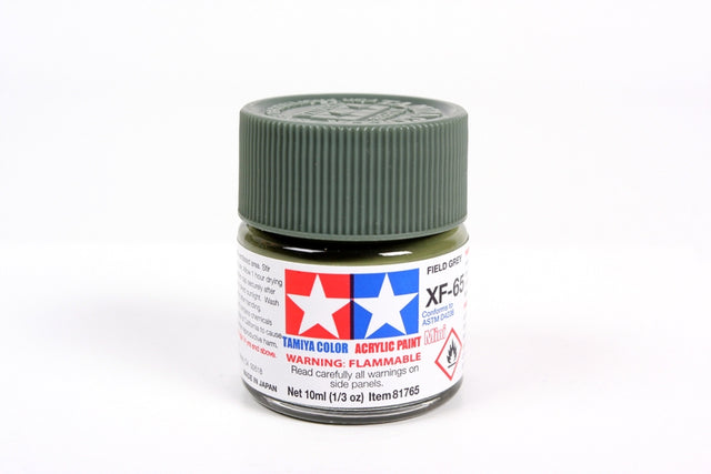 Tamiya Acrylic Mini X & XF Paint Jars (Round, 10ml, .33fl oz), NEW
