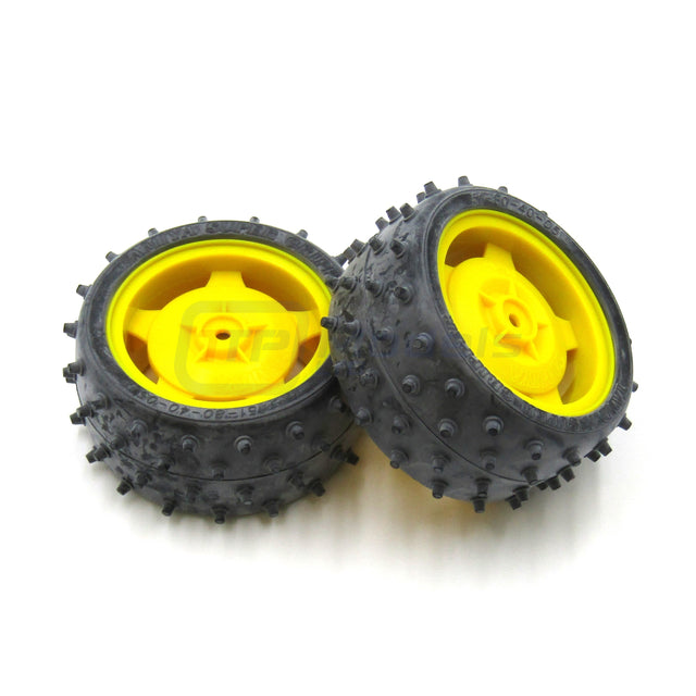 Tamiya Super Fighter G/Holiday Buggy/DT02, 9400239/19400239 Rear Tires & Wheels