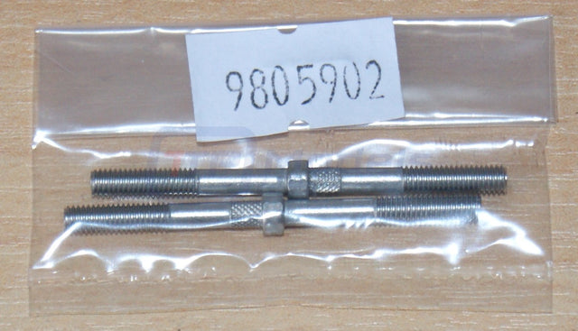 Tamiya Top Force Evolution/DB01/TD2/TD4, 9805902 3x42mm Turnbuckle Shaft (2 Pcs)