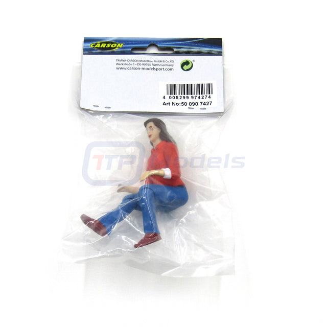 Carson 500907427 1/14 Female Driver Figure (Suzi), (For Tamiya Trucks), NIP