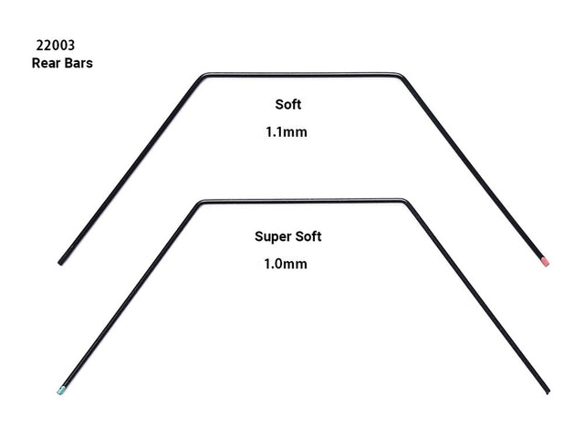 Tamiya 22003 TA08 Stabilizer Set (Front & Rear), (58693 TA-08 Pro Chassis Kit)