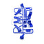 Tamiya 58418 Boomerang/Bigwig, 0005257/10005257 C Parts (Uprights/Damper Stays)