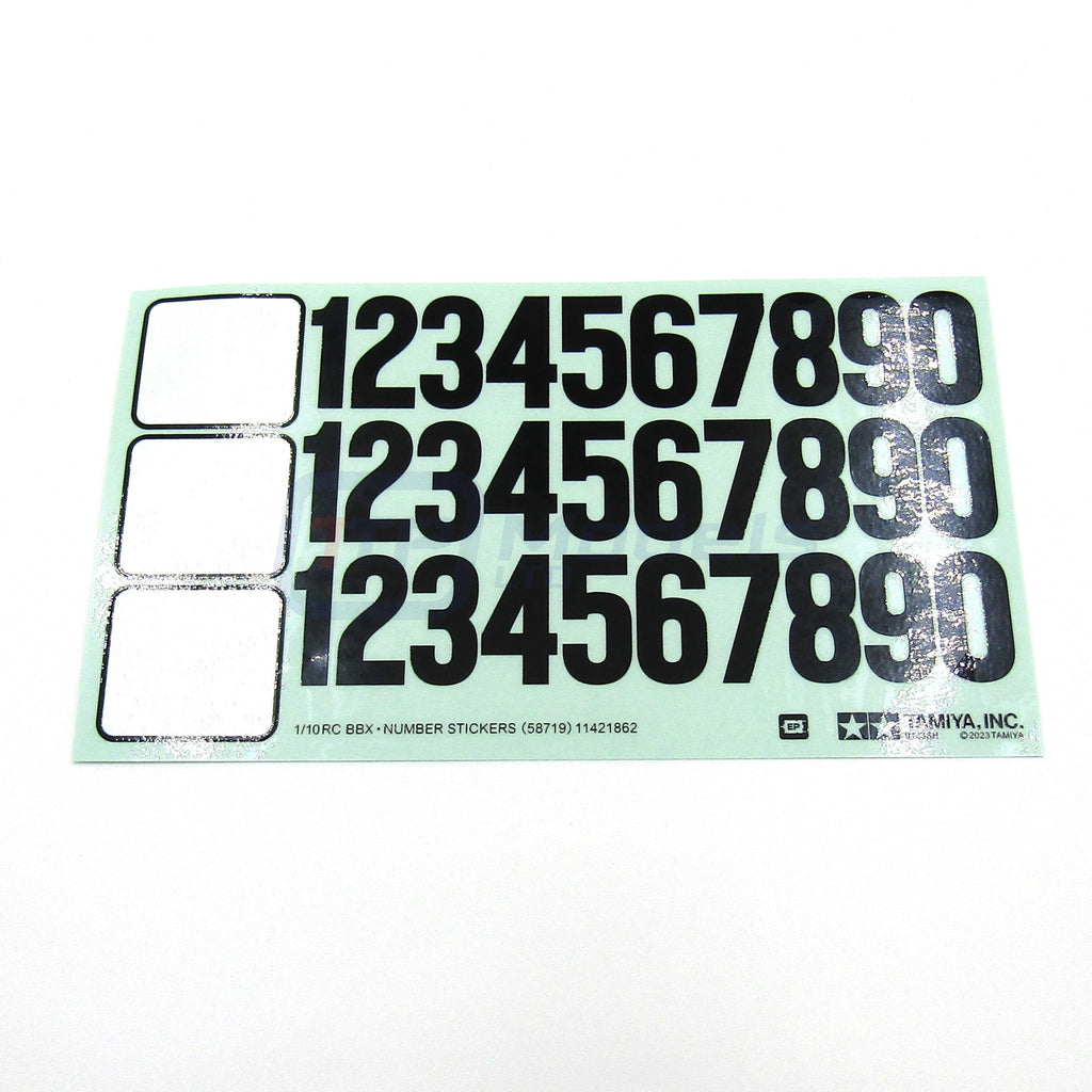 Tamiya 58719 BBX 2WD Buggy/BB-01, 1421862/11421862, Car Number Sticker ...
