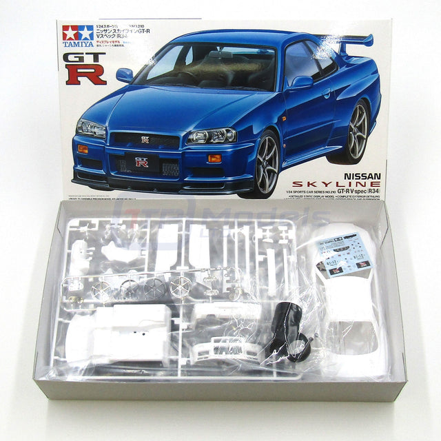 Tamiya Nissan Skyline GT-R V Spec R34 Model Kit 1:24