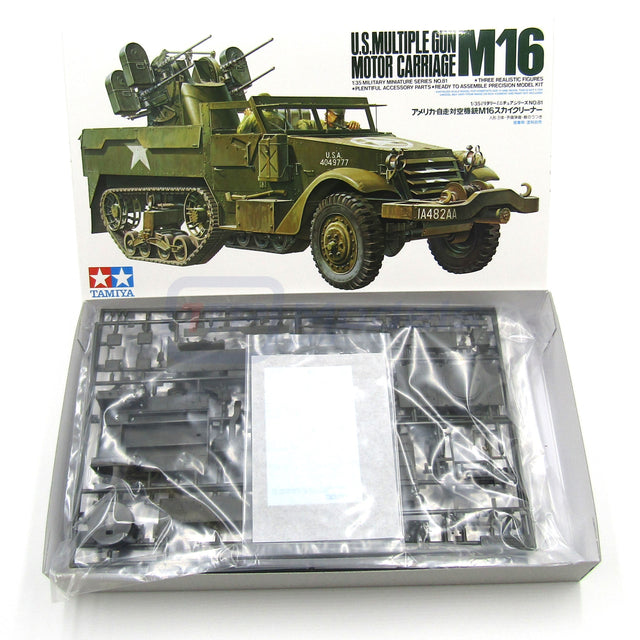 Tamiya 35081 1/35 Military Miniatures Series: U.S Multiple Gun M16 Motor Carriage M16