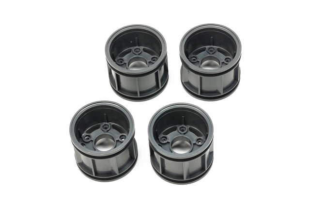 Tamiya 54873 WR-02CB T Parts (Wheel Rims) (Deep Gray), Comical Grasshopper