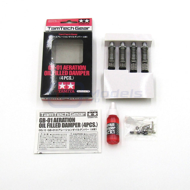 Tamiya 40513 TamTech-Gear GB-01 Aeration Oil Filled Damper Set (4 Pcs.) (GB01/2)