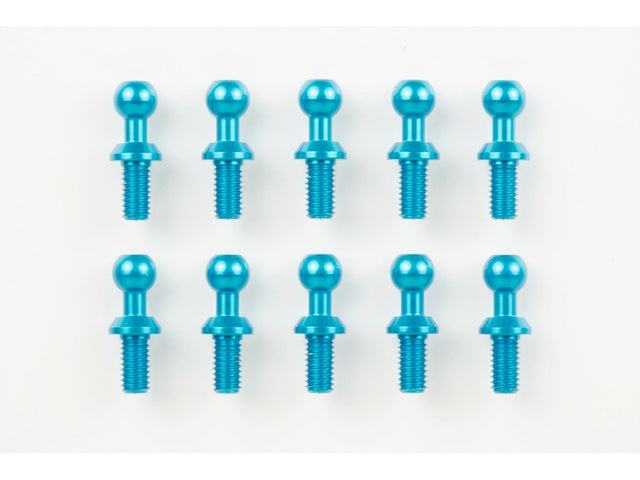 Tamiya 40525 GB-01 4mm Aluminum Ball Connector (Blue/10 Pcs.), (GB01/GB01T), NIP