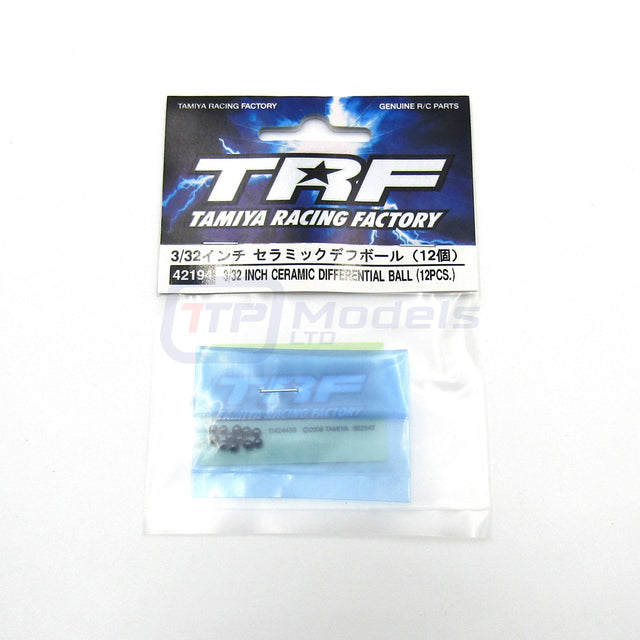 Tamiya 42194 3/32 Inch Ceramic Differential Ball (12 Pcs.), (TRF201/TRF502/FF03)