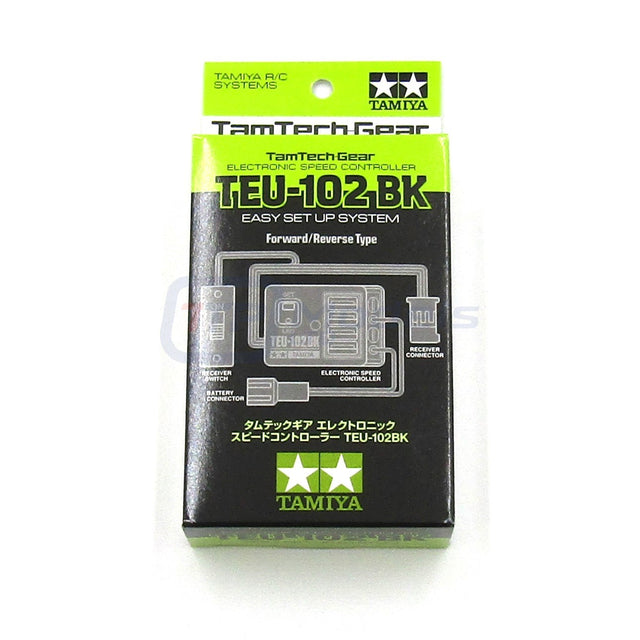 Tamiya 45033 TEU-102BK TamTech-Gear Brushed Electronic Speed Controller/ESC, NIB