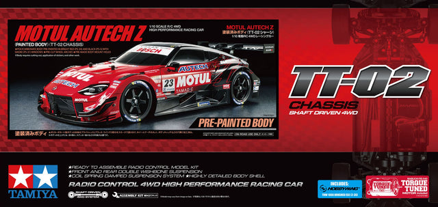 Tamiya 47503 Motul Autech Z (Factory Pre-Painted Body) Assembly Kit (TT-02/TT02), NIB **Pre-Order**