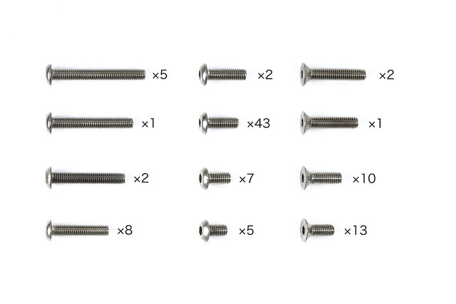 Tamiya 47509 XM-01 Titanium Screw Set **Pre-Order** NEW