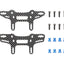 Tamiya 47521 XM-01 Carbon Damper Stays (Front & Rear), (XM01), NIP