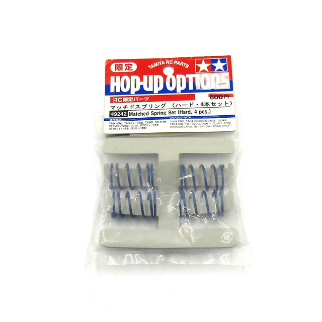 Tamiya 49242 Matched Spring Set (Hard, 4 Pcs.) (TA01/TA02/TT01/TT02/M05/M06) NIP