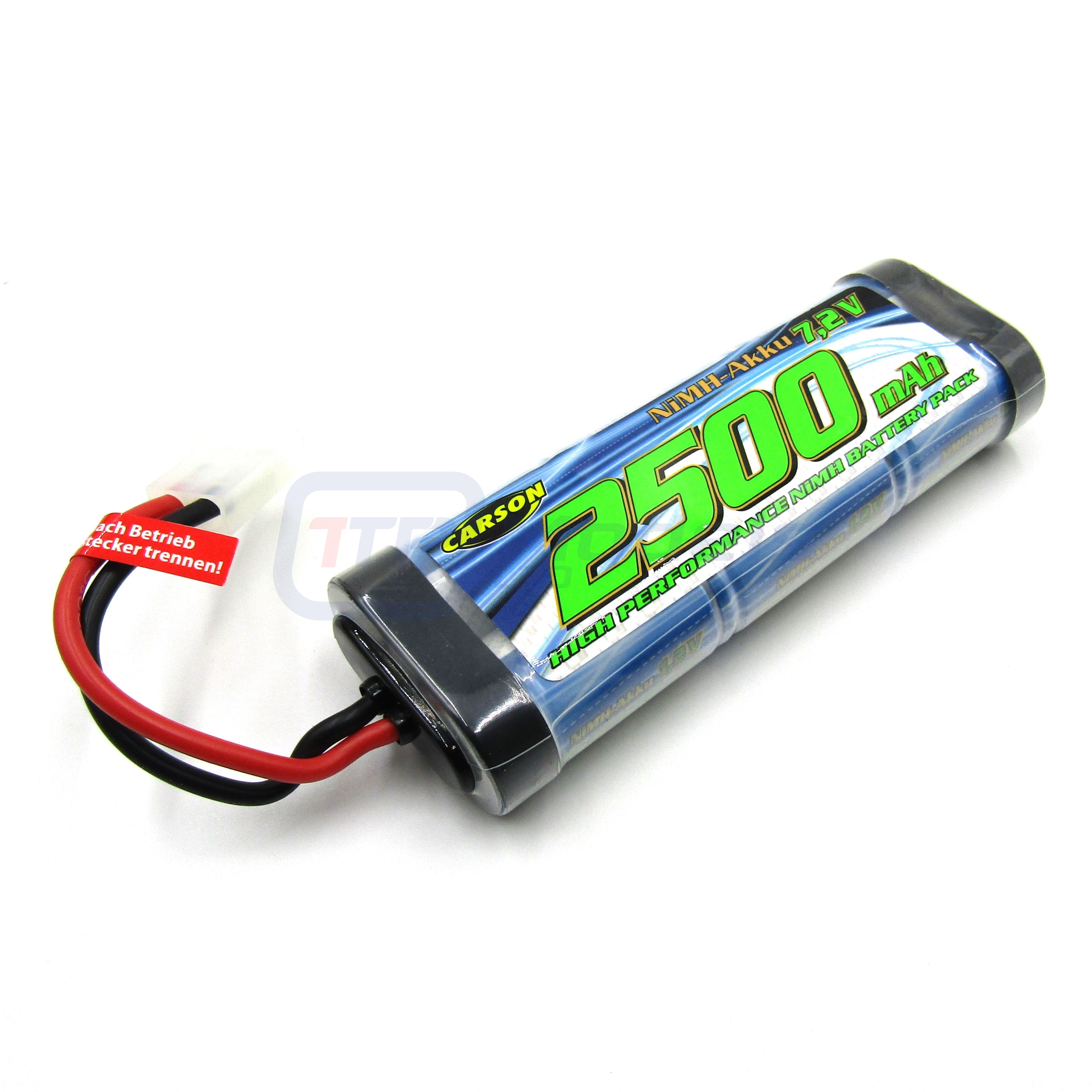 Carson Batteria NiMH Race TAM 7,2V 2100mAh Con Spina Tamiya – Pacco Batteria Ricaricabile Per Auto RC E Modellismo