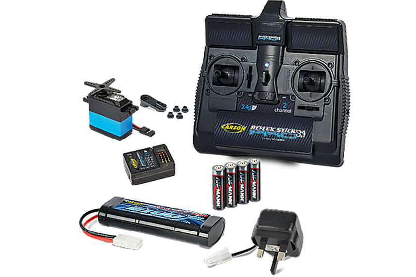 Carson 500707132/C707132 Reflex Stick PRO 3.1 Elektro Set (Starter Set ...