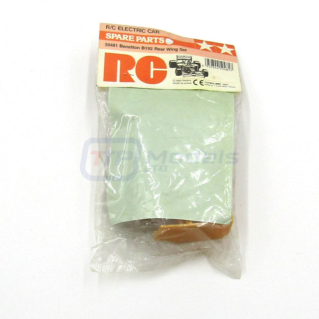 Tamiya 50481 Benetton B192 Rear Wing Set, (58118: Benetton B192), NIP