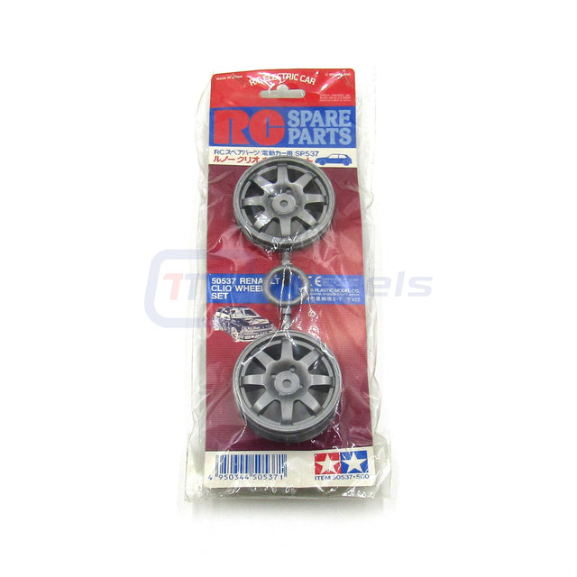 Tamiya 50537 Renault Clio Wheel Set (1 Pair), (FF01/FF-01/FWD), RARE, NIP