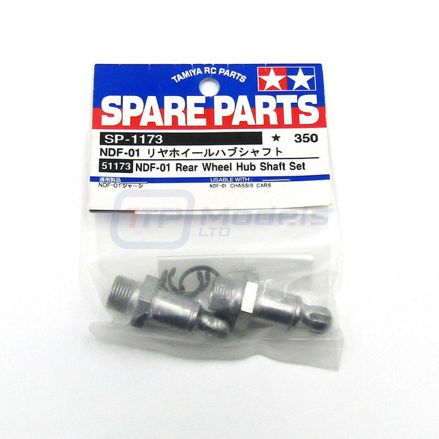 Tamiya 51173 NDF-01 Rear Wheel Hub Shaft Set, (Nitro Force/Blaster/Thunder), NIP