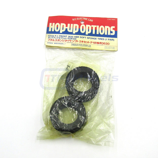 Tamiya 53134 F-1 Front 3630 HBR Soft Sponge Tires (1 Pair), (F102/F103), NIP