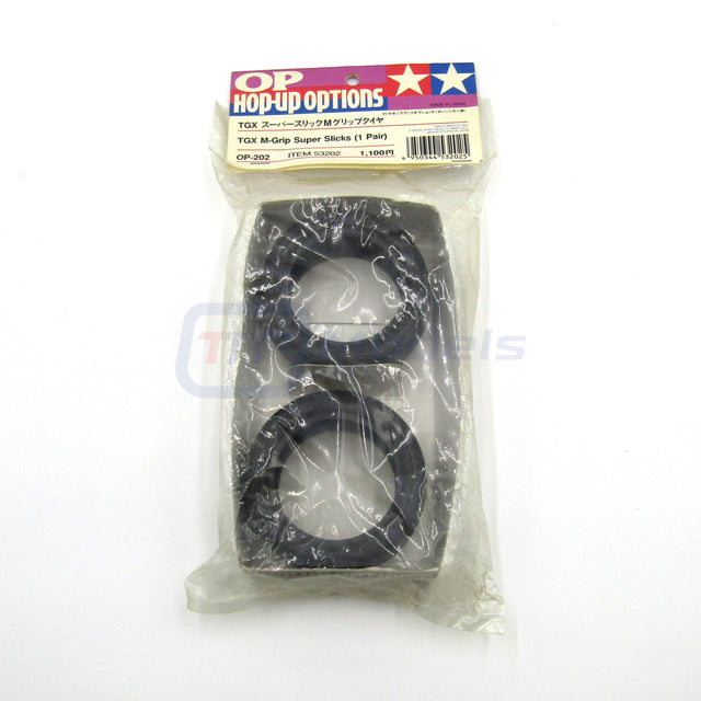 Tamiya 53202 TGX M-Grip Super Slicks (1 Pair), (1/8th/TGX/TGR), RARE, NIP