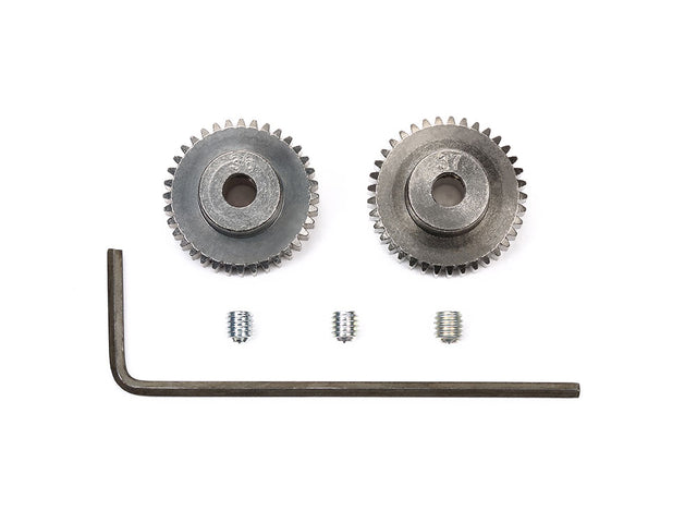 Tamiya 53406 0.4 Pinion Gear (36T, 37T), (*TA04/TRF415/TRF416/TRF417), NIP