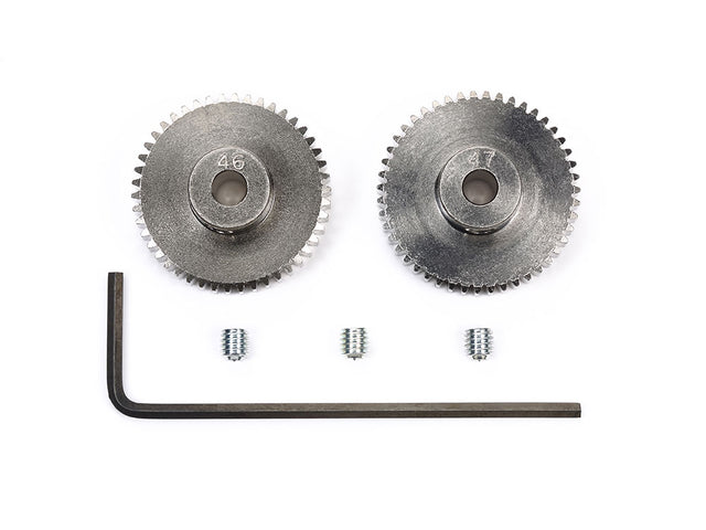 Tamiya 53423 0.4 Pinion Gear (46T, 47T) (*TA04/TRF415/TRF416/TRF417), NIP