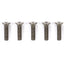 Tamiya 53536 3x12mm Titanium Countersunk Hex Head Screw (5 Pcs.), NIP