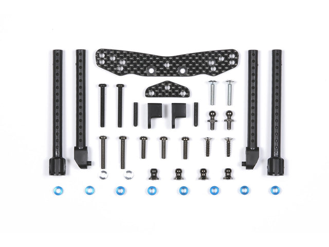 Tamiya 54060 TT-01 Type-E Carbon Damper Stay (Rear) (TT01E/TT01E-R/TT01ES), NIP