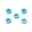 Tamiya 54411 3mm Aluminium Nut (5 Pcs./Blue), (TRF420/TRF419/TRF211XM/TRF201XMW)