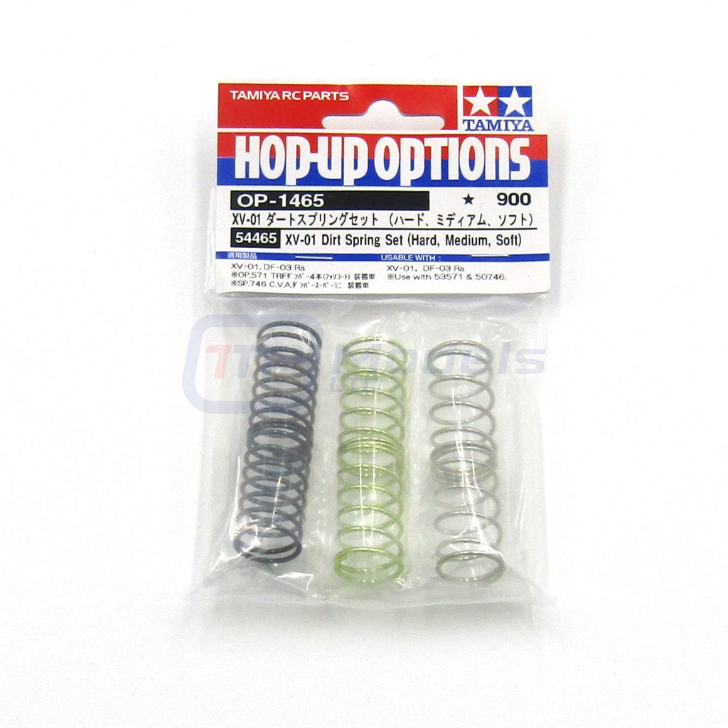 Tamiya 54465 XV-01 Dirt Spring Set (Hard, Medium, Soft), (XV-01T/DF-03 ...