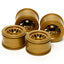 Tamiya 54527 F104 Mesh Wheels for Rubber Tires/Tyres/Gold (F104X1/F104V.2), NIP