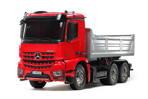 Tamiya 56361 Mercedes-Benz Arocs 3348 6x4 Tipper/Dump Truck (Red/Silver Edition) **Pre-Order**, NEW