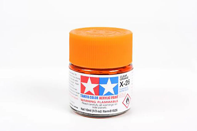 Tamiya Acrylic Mini X & XF Paint Jars (Round, 10ml, .33fl oz), NEW