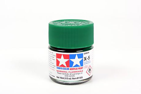 Tamiya Acrylic Mini X & XF Paint Jars (Round, 10ml, .33fl oz), NEW