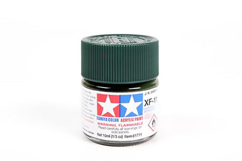 Tamiya Acrylic Mini X & XF Paint Jars (Round, 10ml, .33fl oz), NEW