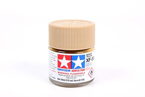 Tamiya Acrylic Mini X & XF Paint Jars (Round, 10ml, .33fl oz), NEW